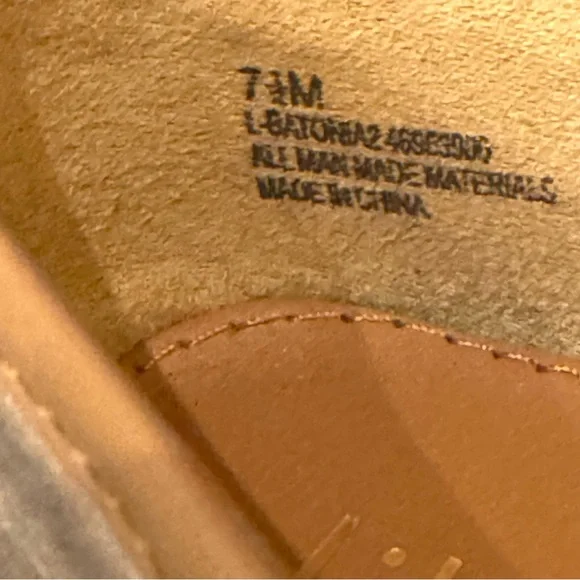 Libby Edelman Metallic Flats with Turquoise look Size 7 1/2 feminine resort wear - Picture 7 of 9